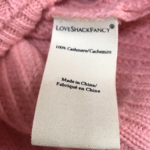 NWT LOVESHACKFANCY Branton Cropped Cardigan in Rosebud - Picture 14 of 14